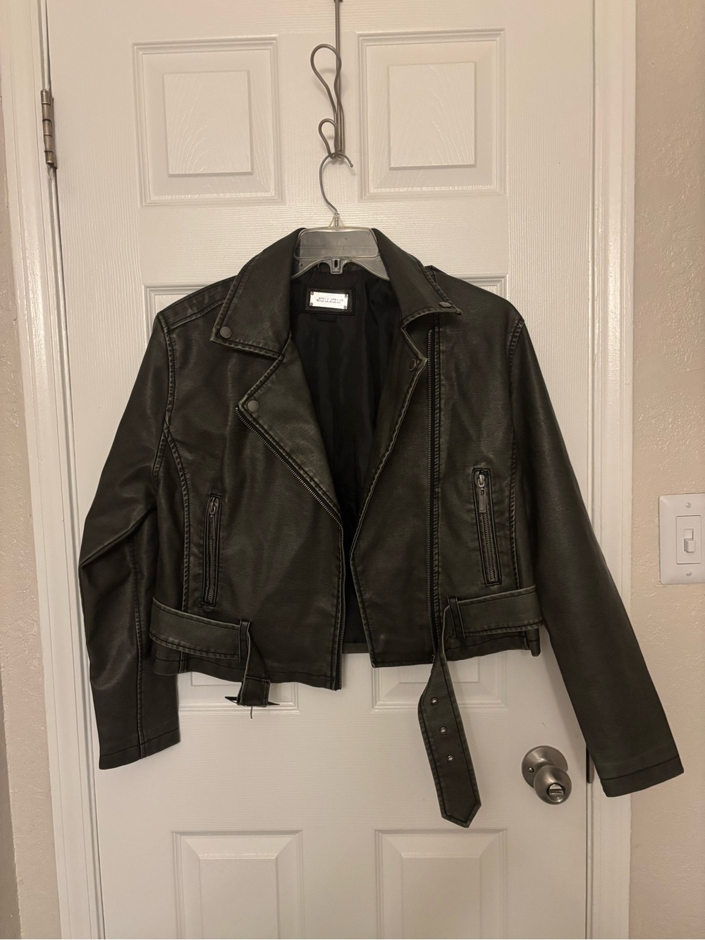 Faux Leather Jacket - Size XL